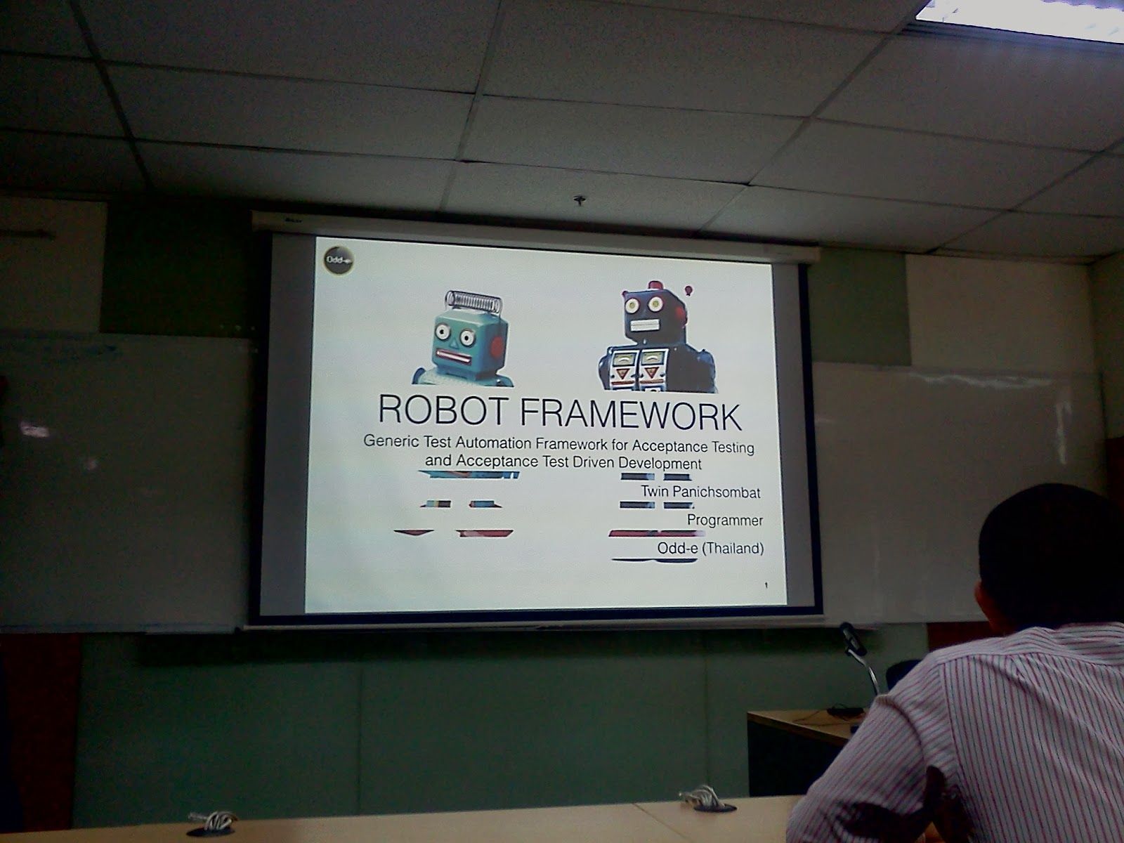 TPSE CONFERENCE 2013 ตอนที่ 2 : ROBOT FRAMEWORK